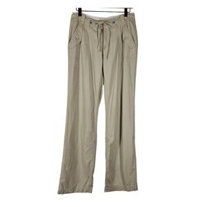 LADY HATHAWAY WOMEN’S LINEN‑BLEND ROLL‑TAB CARGO STYLE PANTS – SIZE 6×32